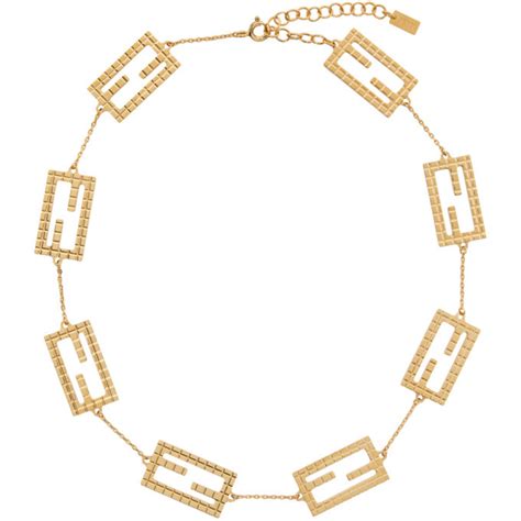 fendi gold baguette necklace|Fendi baguette price.